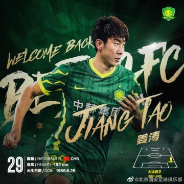 欧冠官网下载-国安官宣前主力右后卫回归 66场8助曾被赞世界级